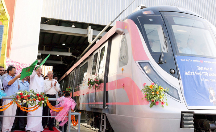Delhi Metro Conducts First Test-Drive Of First Driverless Trian 