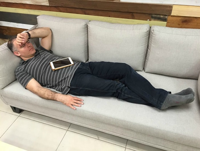 CEO Falls Asleep At Work And His Employees Take Him On Photoshop Adventures