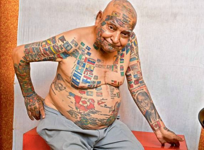 Nationaltattooday Meet Tattoographer Karan The Indian who is worlds  first fully modified athlete  Times of India