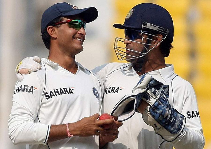 Sourav ganguly and MS Dhoni