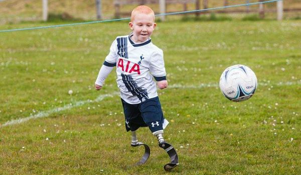 He May Not Have Hands And Legs, But Eight-Year-Old Tottenham Spurs Fan Marshall Johnson Is An Inspiration To Us All
