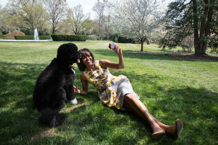 Bo and Sunny Obama