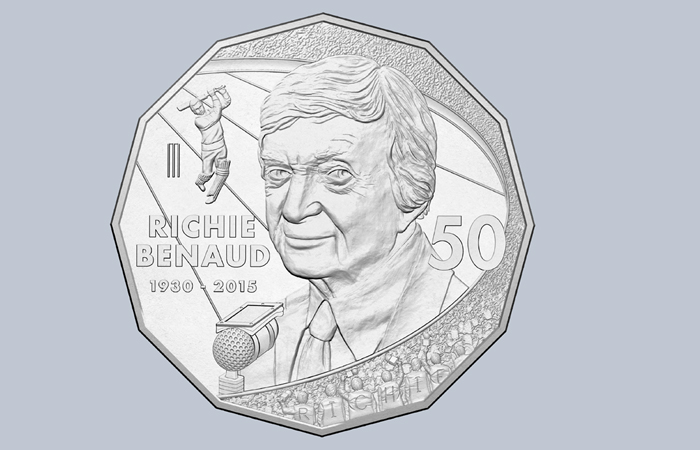 Ritchie Benaud coin