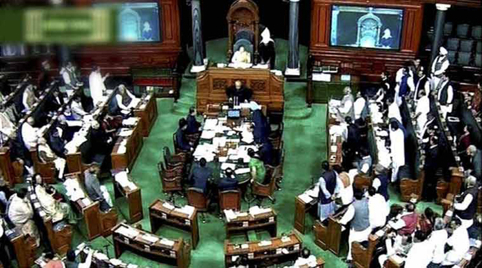 Man Tries To Jump Into Lok Sabha Chamber From Visitors