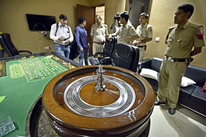 Delhi Police bust an illegal casino