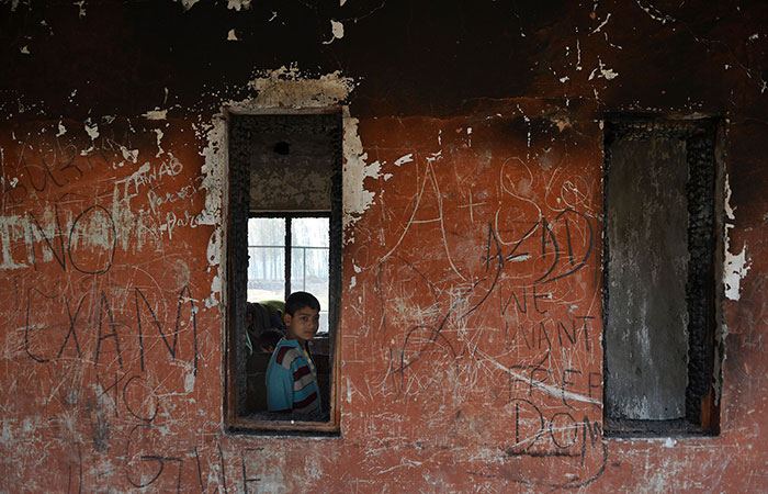 School Burn In Kashmir
