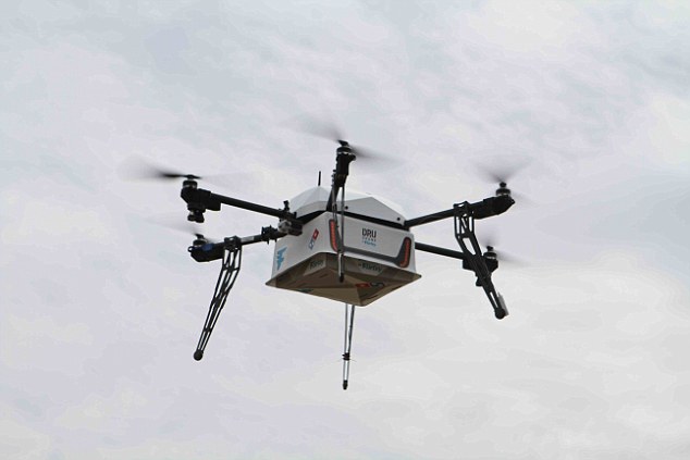 Drone pizza delivery