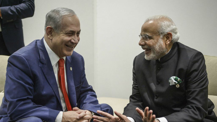 Israeli President Reuven Rivlin With Indian Prime Minister Narendra Modi