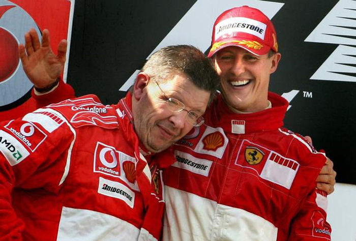 Ross Brawn And Michael Schumacher