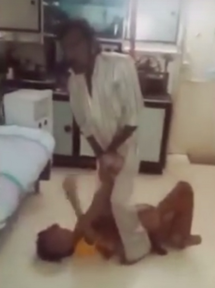 Man Tortures His Old Mother