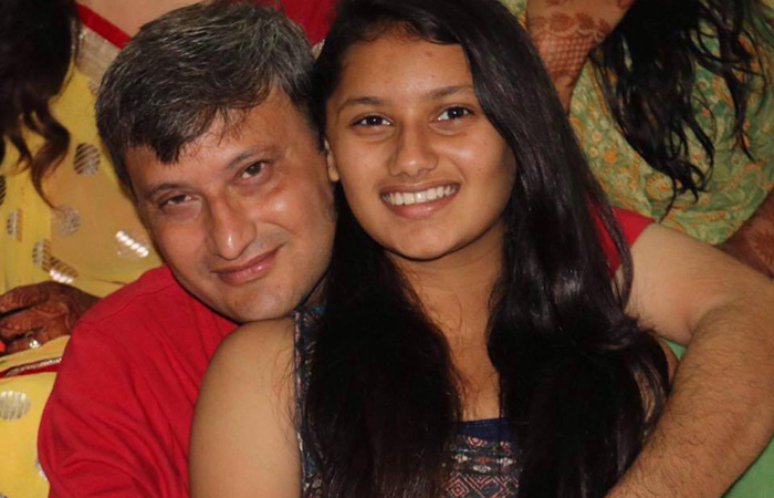 Varija Shah With Her Father