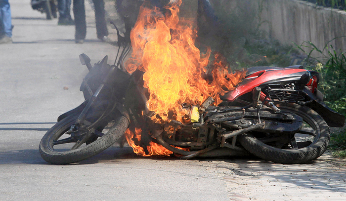 NRI Sets Fire To His In-Laws’ Bike After He’s Banned From Meeting His Wife!