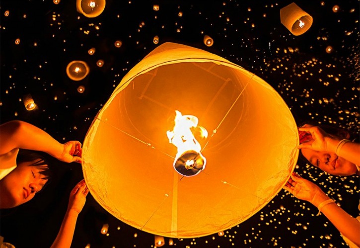 Lantern festival in Chiang Mai, Thailand