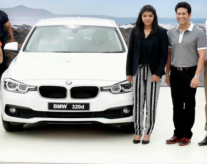 Sakshi with BMW