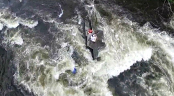 drone rescues boys in Mechanic Falls