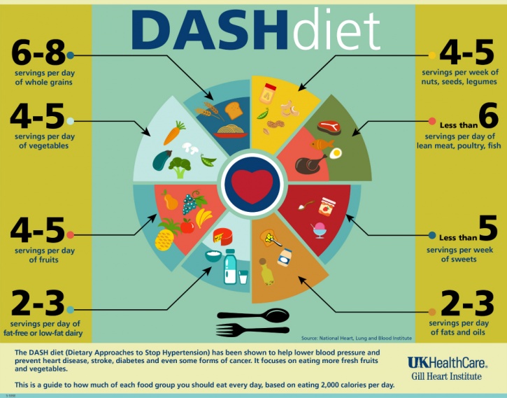 breakdown of the DASH diet
