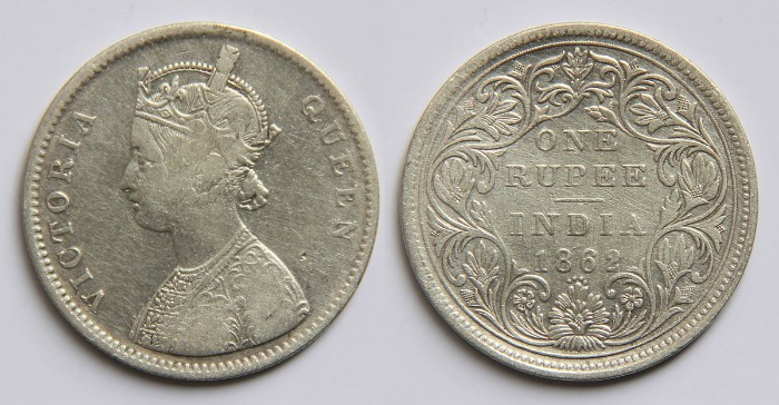 1862 coin of East India Company