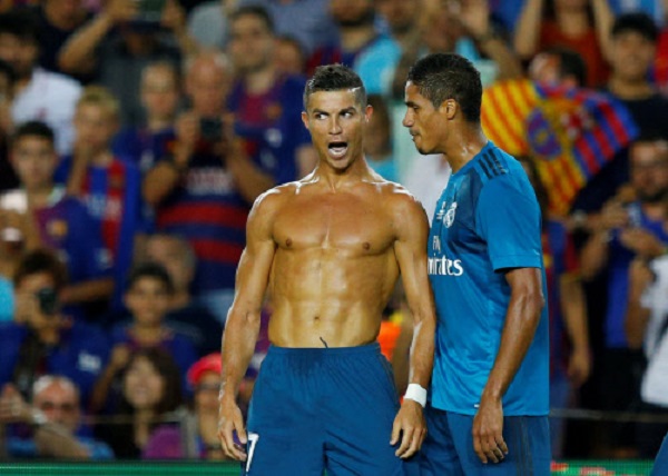 Cristiano Ronaldo mocks Lionel Messi with shirt celebration at