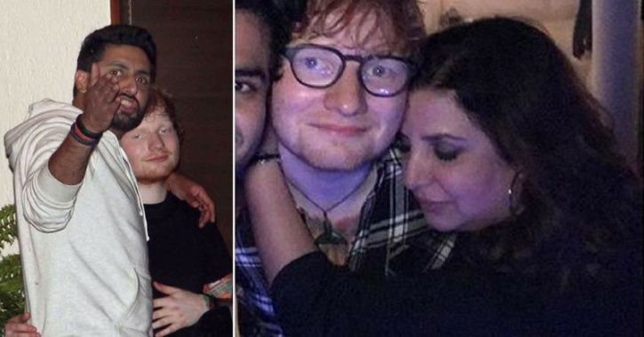 Ed Sheeran parties with Bollywood celebrities during his India visit