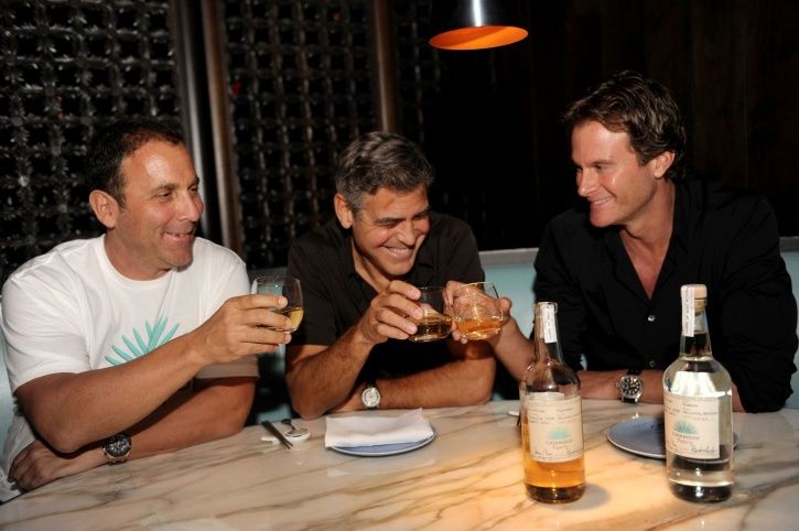 Geroge clooney with his friends