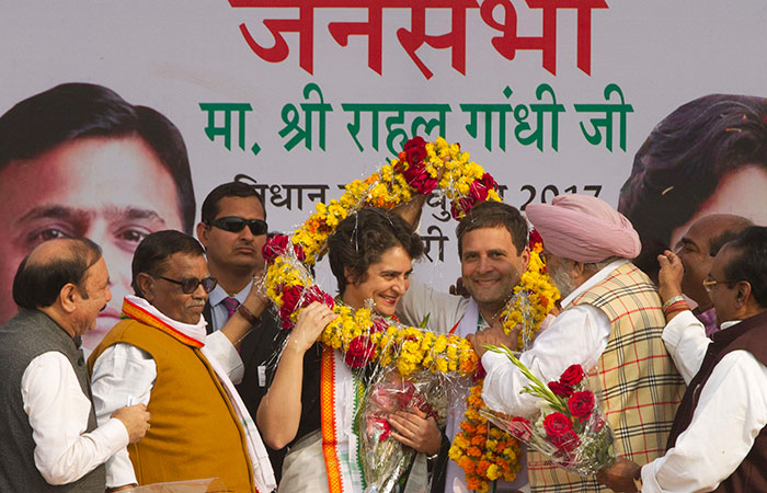 Priyanka Gandhi and Rahul Gandhi