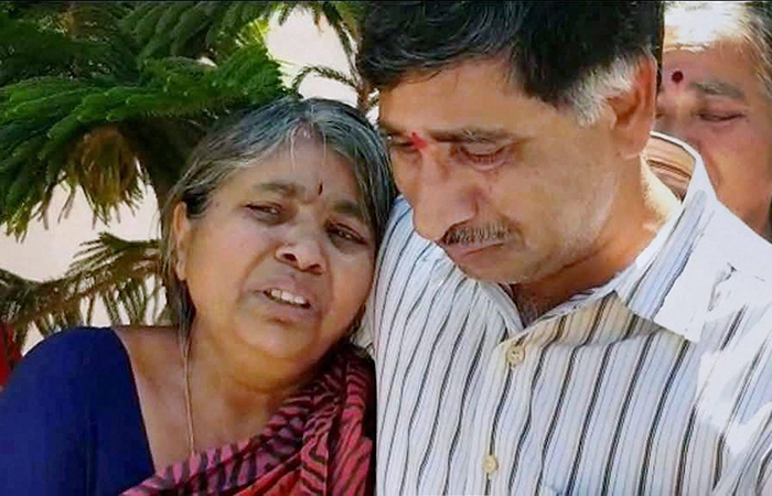 Parents of Srinivas Kuchibhotla