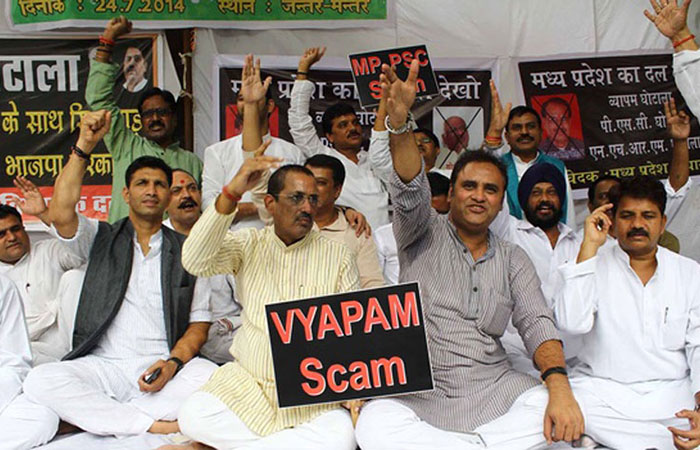 Protest Against Vyapam Scam