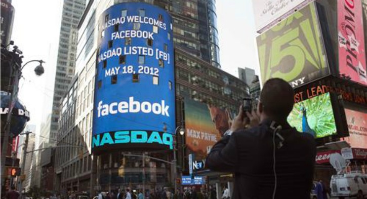 Facebook IPO in 2012