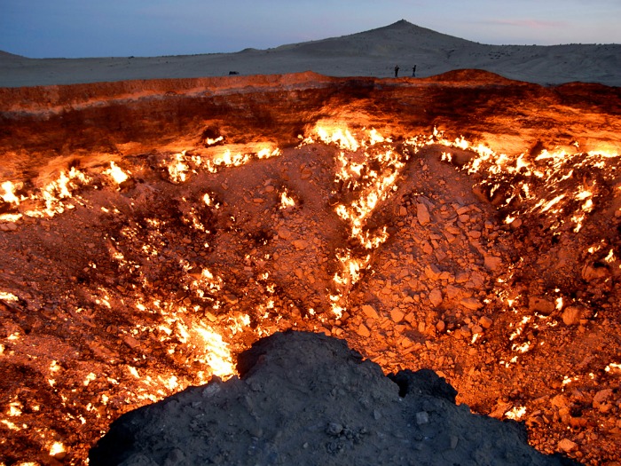 'The Door to Hell,' A Giant Crater In Karakum Desert, Has Been Burning ...