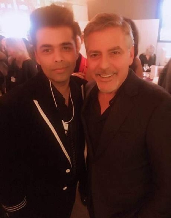 Karan Johar With George Clooney