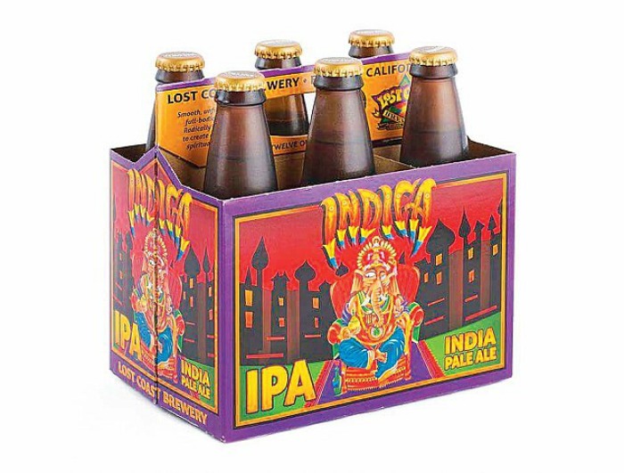 beer packaging with Ganesha symbol