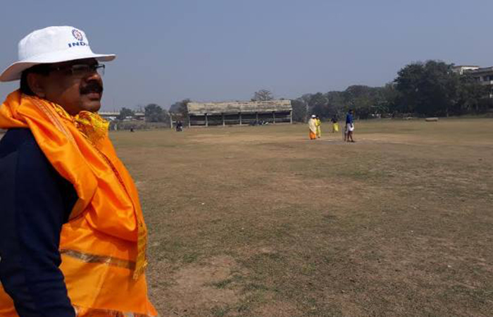 Played Cricket in Dhoti Kurta