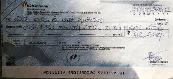 how to check the status of cheque in icici bank