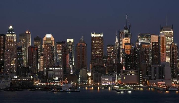 The skyline of Manhattan