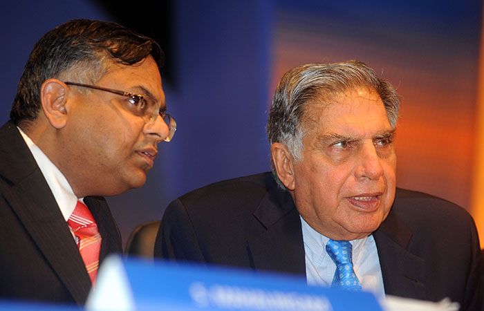 Natarajan Chandrasekaran with Ratan Tata