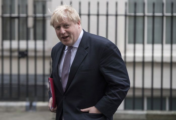 British foreign secretary Boris Johnson