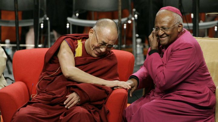 Dalai Lama playful