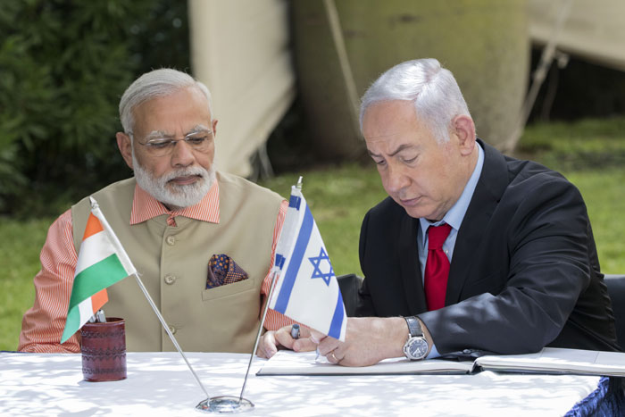 Benjamin Netanyahu and PM Modi
