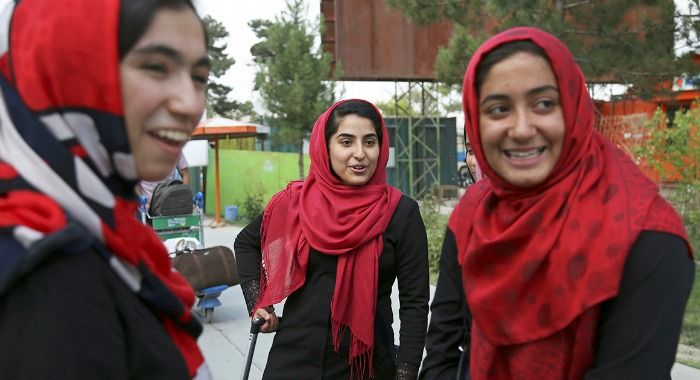 Afghan girls robotics team