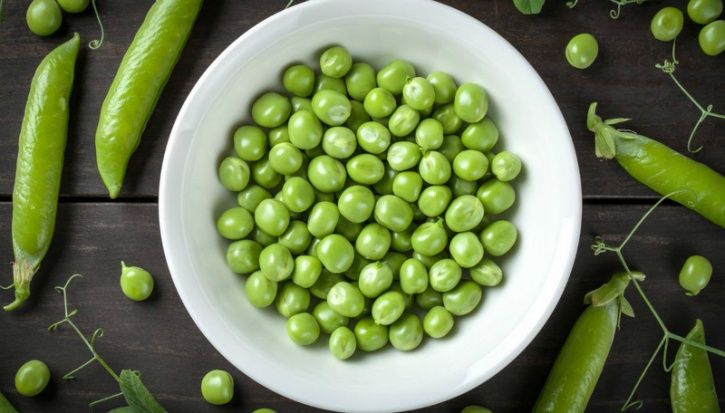 Peas have about eight grams of protein per cup. As a staple you can add them to anything; ranging from salads to curries to stews and soups.