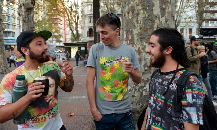 Uruguay became the first country to regulate a national marijuana marketplace in an effort to fight rising homicide and crime rates associated with drug trafficking. The law also lets licensed individuals grow marijuana plants and form clubs.