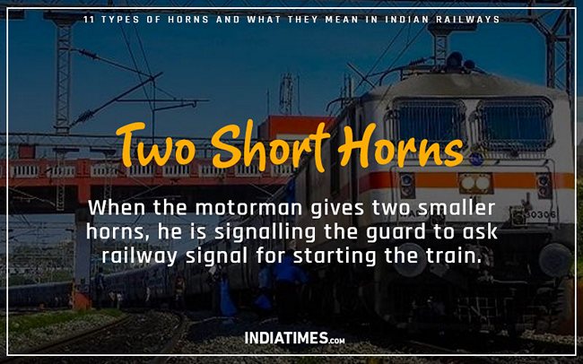 Horns And What They Mean In Indian Railways