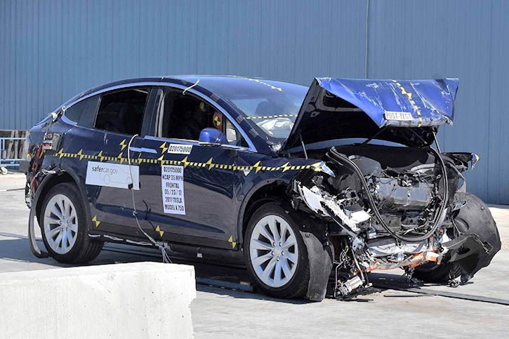 Tesla model deals x crash rating