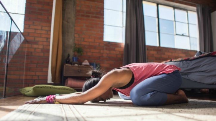 Although most exercises are capable of boosting your mood, the strengthening and stretching effect of planks help release muscles that have become stiff from prolonged sitting. The release of tension relaxes and helps de-stress