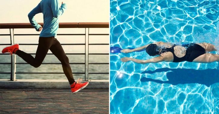 Although both running and swimming are great ways to burn calories, like most exercises they are have their own pros and cons