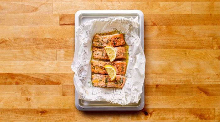 Salmon with lemon and herbs recipe IKEA Cook This Page