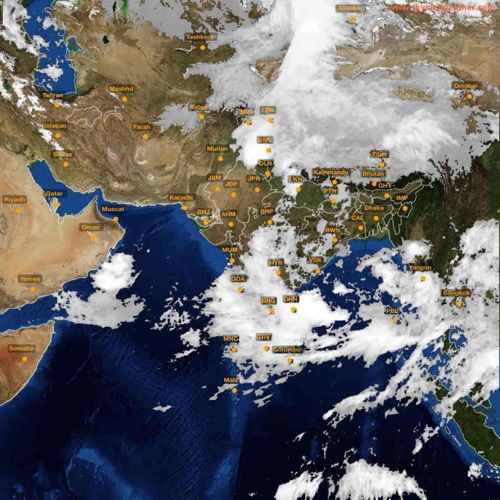 Latest Monsoon Satellite Image 11 Pictures Show How Monsoon Clouds Travel In Various Parts Of The Country