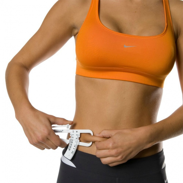 Use a body fat caliper for accurate results