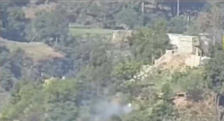 Indian army destroys pakistani bunker