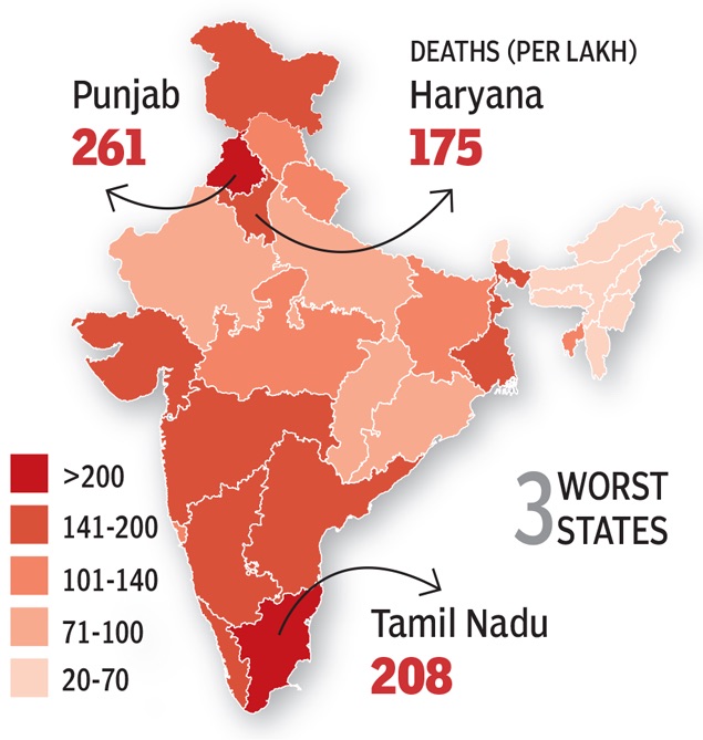 Now Where An Indian Citizen Lived Can Be Determined By How They Died!